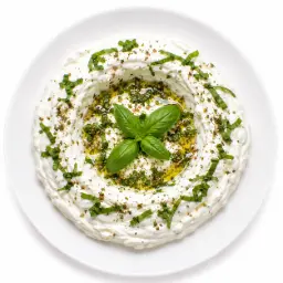 لبنة مع حبق